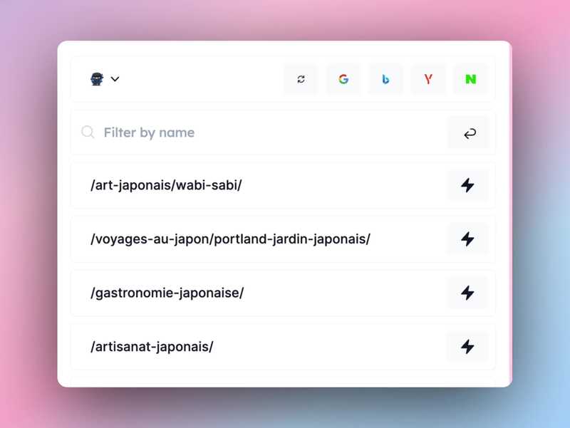 Video showing how to automatically import websites and keywords from Google Search Console